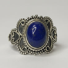Load image into Gallery viewer, Lapis lazuli sterling silver ring size 7   (AC113)
