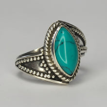 Load image into Gallery viewer, Turquoise sterling silver ring size 6   (AC169)
