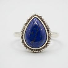 Load image into Gallery viewer, Lapis Lazuli  sterling silver ring size 7  (AC180)
