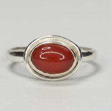 Load image into Gallery viewer, Carnelian sterling silver ring size 6   (AC196)
