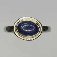Load image into Gallery viewer, Lapis Lazuli sterling silver ring size 7   (AC202)
