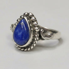 Load image into Gallery viewer, Lapis Lazuli sterling silver ring size 6   (AC227)
