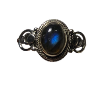 Load image into Gallery viewer, Labradorite Sterling silver ring size 8 1/2    (DC403)
