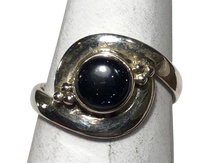 Load image into Gallery viewer, Blue Sun Stone Sterling silver ring size 9   (DC236)
