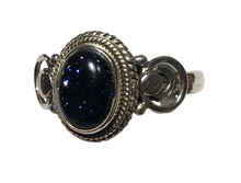 Load image into Gallery viewer, Blue Sun Stone Sterling silver ring size 8   (DC411)
