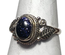 Load image into Gallery viewer, Blue Sun Stone Sterling silver ring size 7   (DC355)
