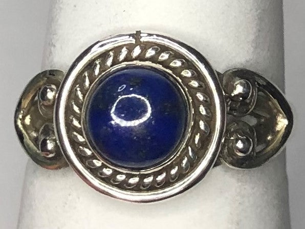 Lapis Lazuli Sterling silver ring size 6   (AC286)