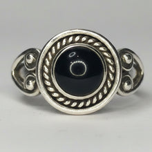 Load image into Gallery viewer, Black Onyx Sterling silver ring size 6   (AC294)
