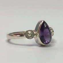 Load image into Gallery viewer, Amethyst Sterling silver ring size  13 1/2   (AD06)
