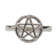 Load image into Gallery viewer, Pentagram Sterling silver ring   sizes 5, 8, 11.  (AS52)
