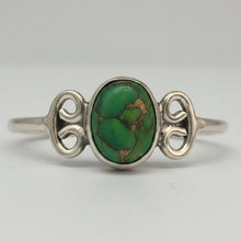 Load image into Gallery viewer, Green Copper Turquoise sterling silver ring size 14   (AD26e)
