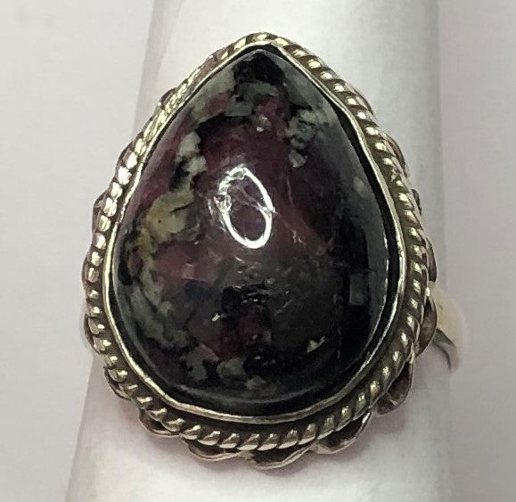 Eudialyte sterling silver ring size 5   (AD24d)