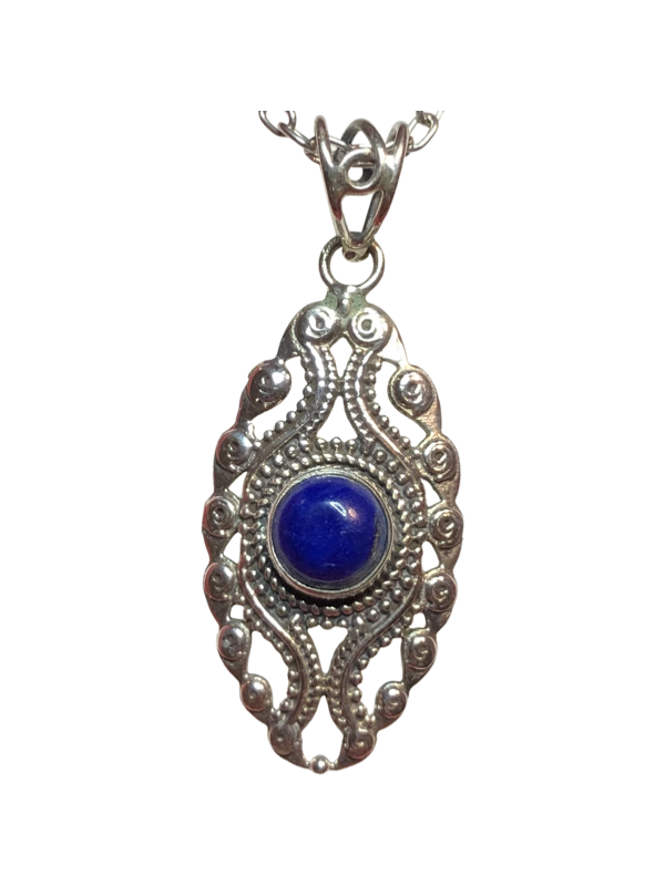 Lapis Lazuli Sterling Silver Pendant (PA403)
