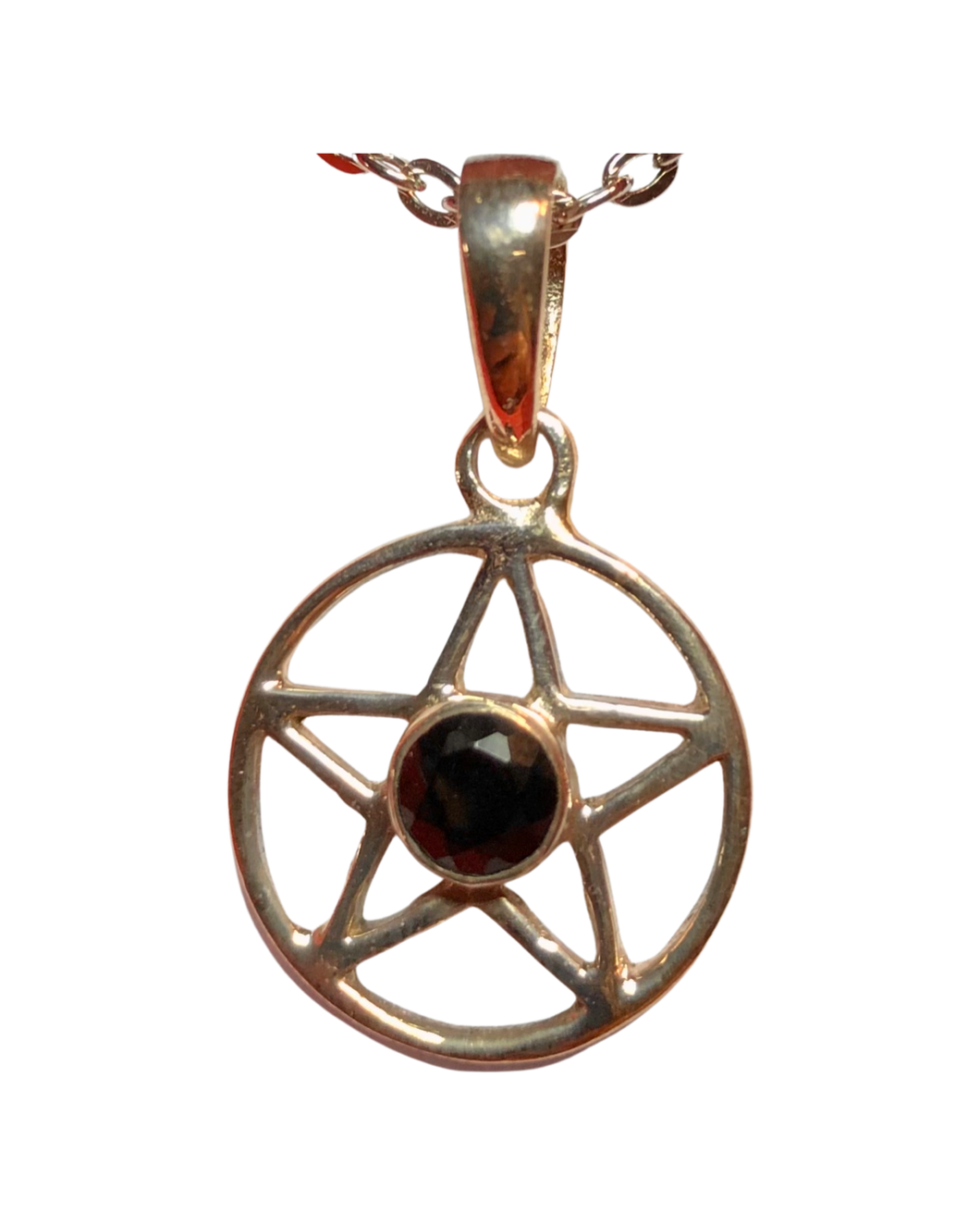 Pentagram Black Onyx Pendant (PA423)