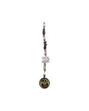 Load image into Gallery viewer, Cute Owl suncatcher with amethyst
