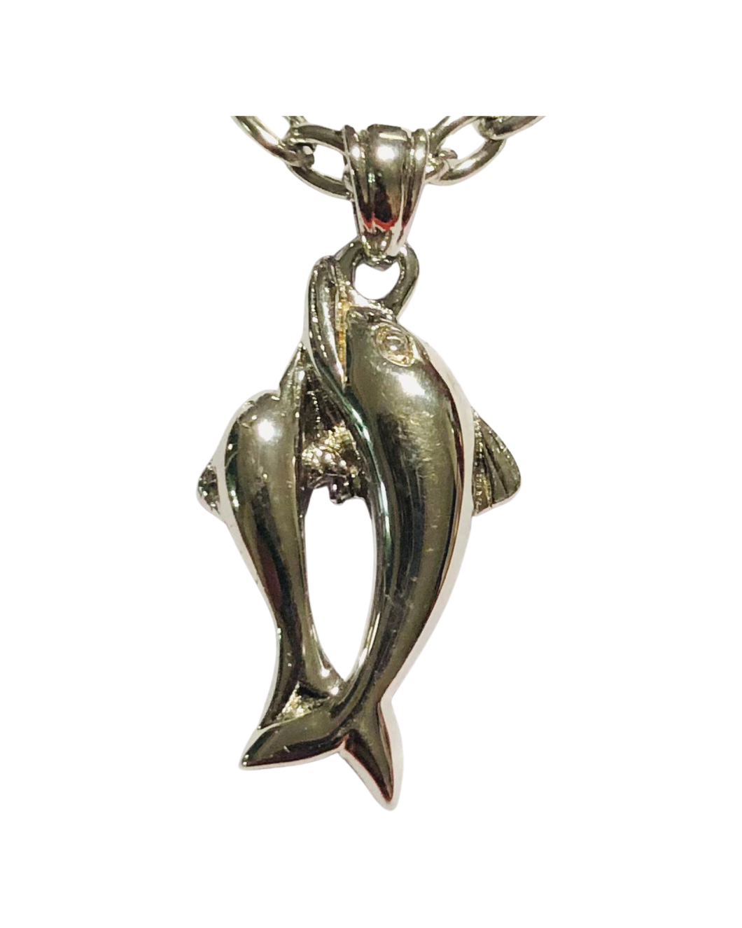 Dolphin Sterling Silver Pendant (SP02)