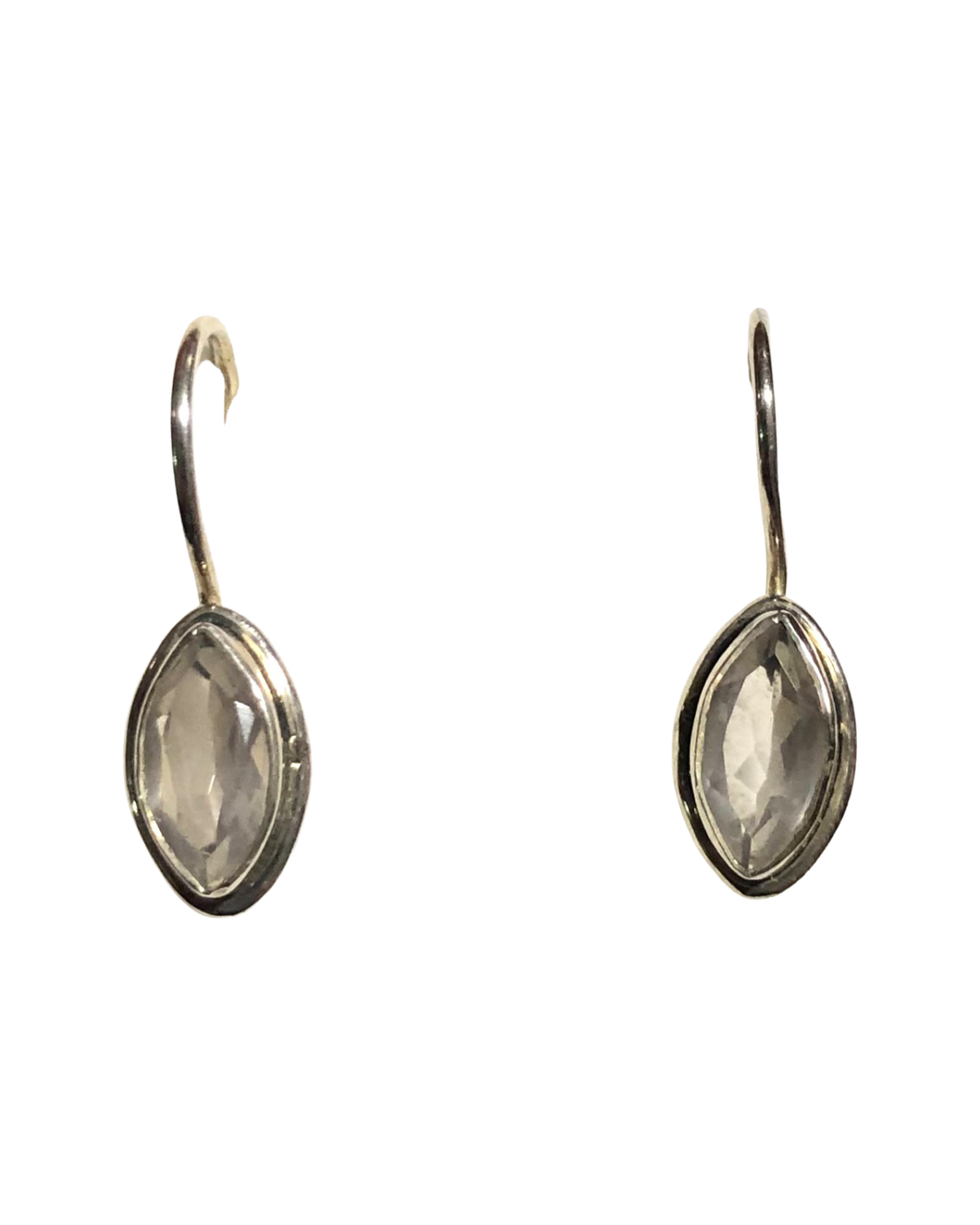 Rose Quartz Sterling Silver Earrings   (E32)