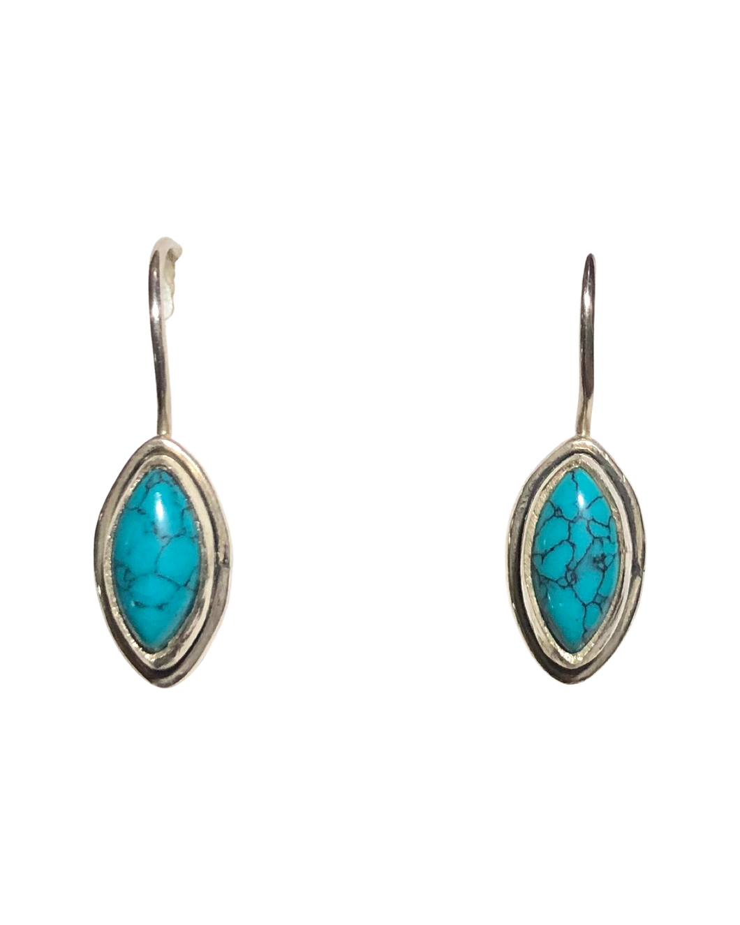Turquoise Sterling Silver Earrings   (E39)