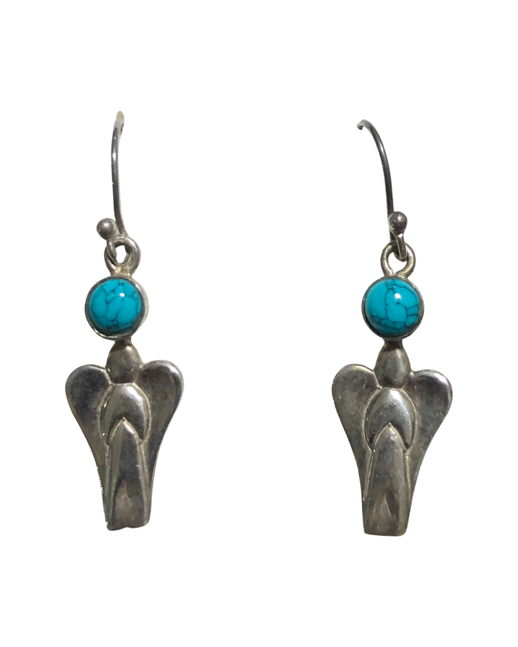Turquoise Sterling Silver Earrings   (E119)