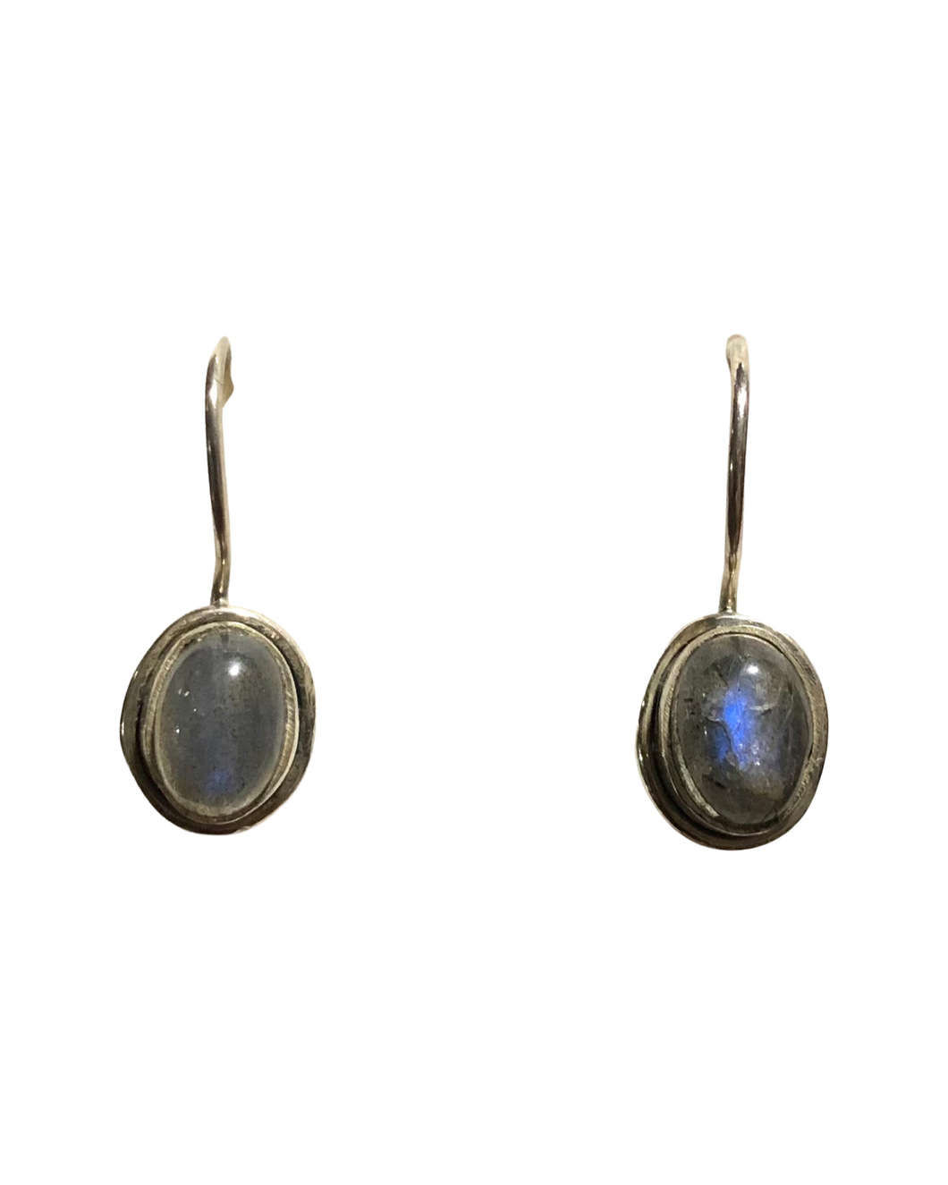 Labradorite Sterling Silver Earrings   (E54)