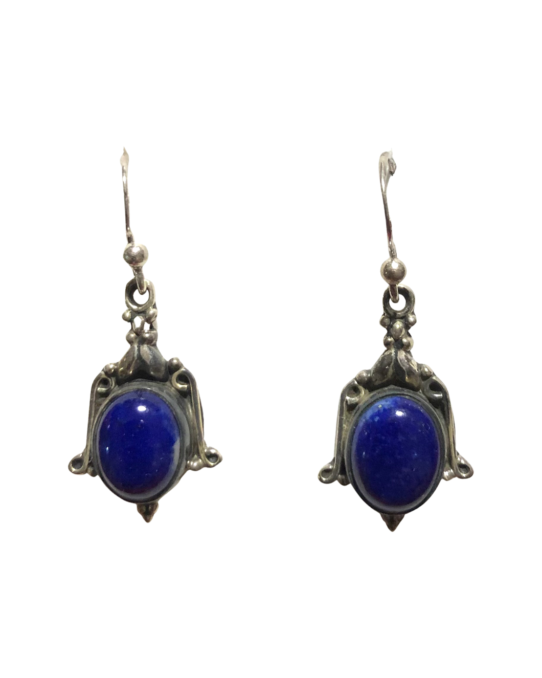 Lapis Lazuli Sterling Silver Earrings   (E5)