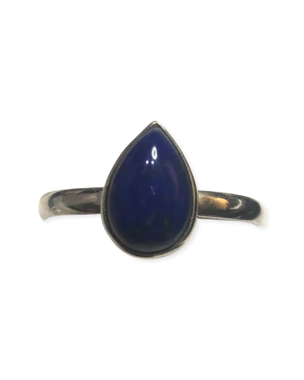 Lapis Lazuli Sterling silver ring size 9   (AR52)