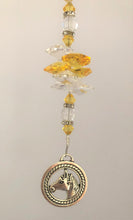 Load image into Gallery viewer, This beautiful Horse suncatcher which is decorated with crystals and Citrine
