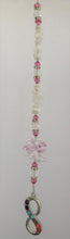 Load image into Gallery viewer, This beautiful Chakra Infinity suncatcher which is decorated with crystals and Moonstone
