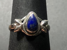 Load image into Gallery viewer, Lapis Lazuli Sterling silver ring sizes  8  (DC34c)
