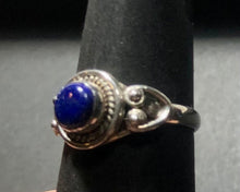 Load image into Gallery viewer, Lapis Lazuli Sterling silver ring sizes  7   (AC287)

