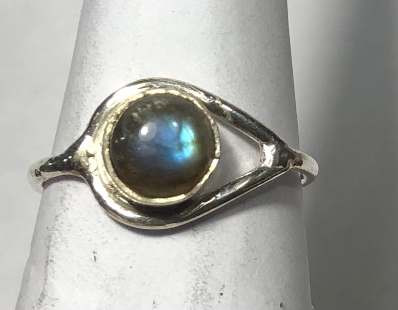 Labradorite Sterling silver ring size 14    (ER53i)