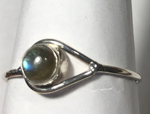 Load image into Gallery viewer, Labradorite Sterling silver ring size 4    (ER53h)

