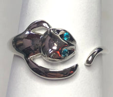 Load image into Gallery viewer, Cat Sterling silver rings  sizes 9, 12, 13   (CR14)
