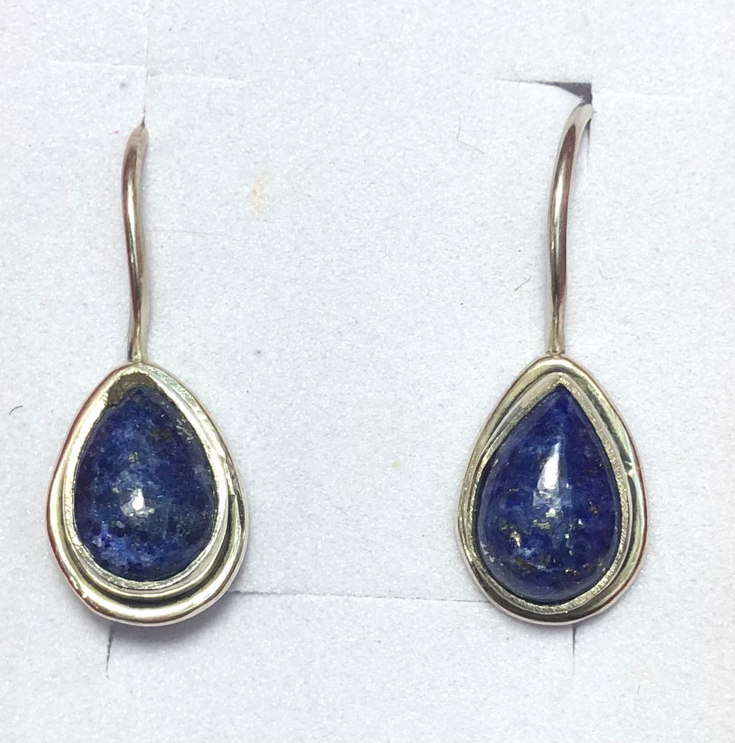 Lapis Lazuli Sterling Silver Earrings (EE15a)