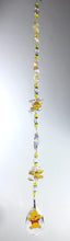 Load image into Gallery viewer, Winnie the Pooh suncatcher decorated with 50mm crystal almond, crystals and citrine gemstones
