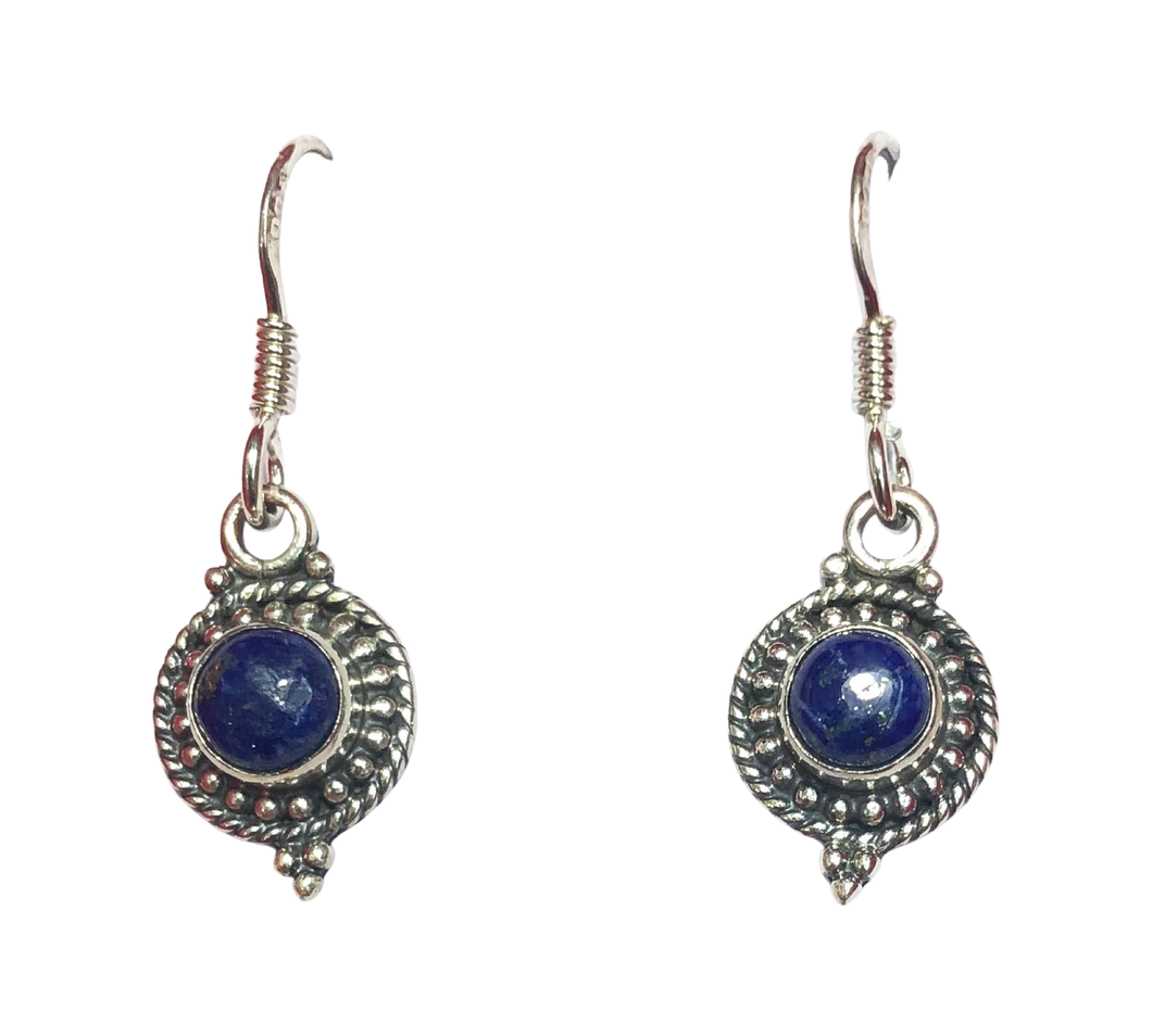 Lapis Lazuli Sterling Silver Earrings (EE63)