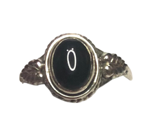 Load image into Gallery viewer, Black Onyx Sterling Silver ring size 7  (DC318)
