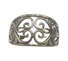 Load image into Gallery viewer, Sterling Silver Hearts ring available in sizes  7, 8, 13   (SS28)
