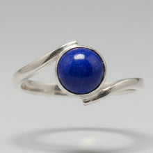 Load image into Gallery viewer, Lapis Lazuli Sterling silver ring sizes  7   (DC210)
