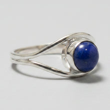 Load image into Gallery viewer, Lapis Lazuli Sterling silver ring sizes  8   (DC199)
