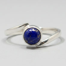 Load image into Gallery viewer, Lapis Lazuli Sterling silver ring sizes  9   (DC205)
