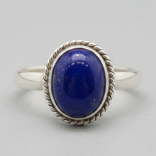Load image into Gallery viewer, Lapis Lazuli Sterling silver ring sizes  9   (DC293)
