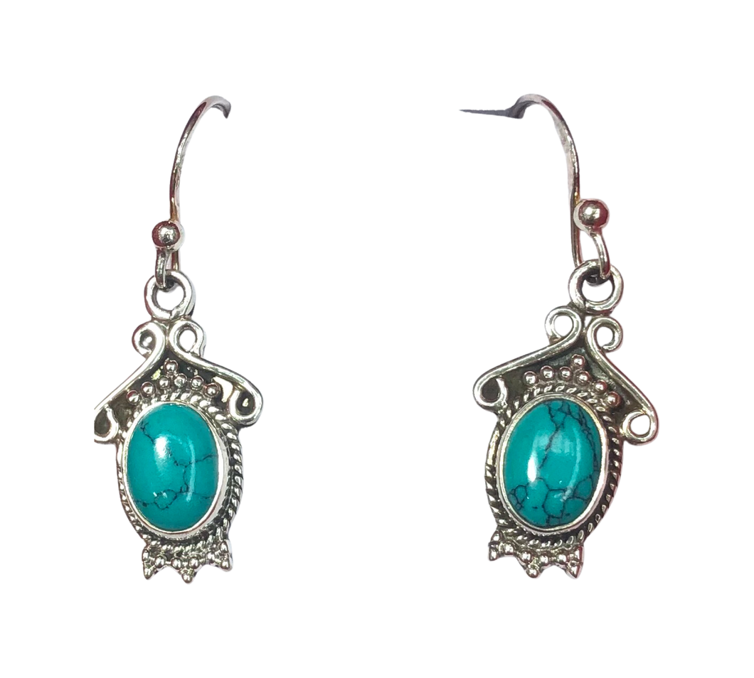 Turquoise Sterling Silver Earrings (EE95)