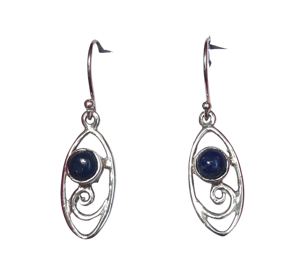 Lapis Lazuli Sterling Silver Earrings (EE14)