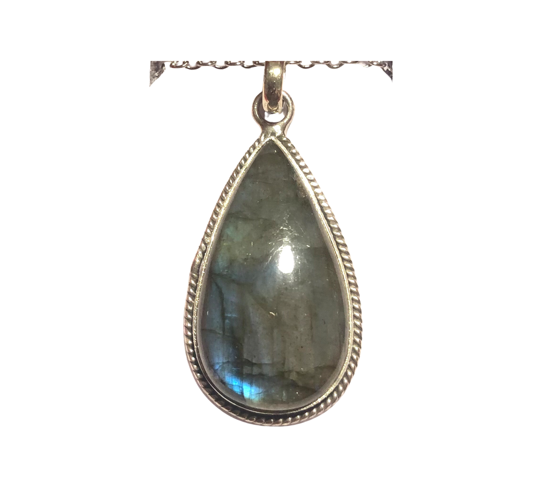 Labradorite Sterling Silver Pendant (EP149)