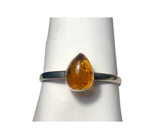 Load image into Gallery viewer, Amber Sterling silver ring sizes   6, 9, 13, 14  (ER36)
