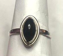 Load image into Gallery viewer, Black Onyx Sterling Silver ring size 7  (DC20)
