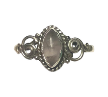 Load image into Gallery viewer, Rose Quartz Sterling Silver ring size   3, 5  (ER27)

