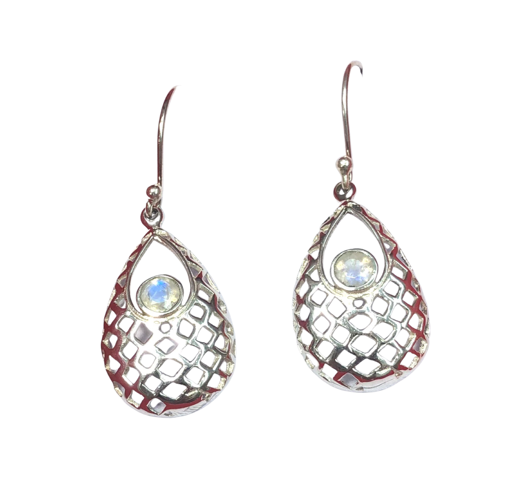 Moonstone Sterling Silver Earrings (EE48)