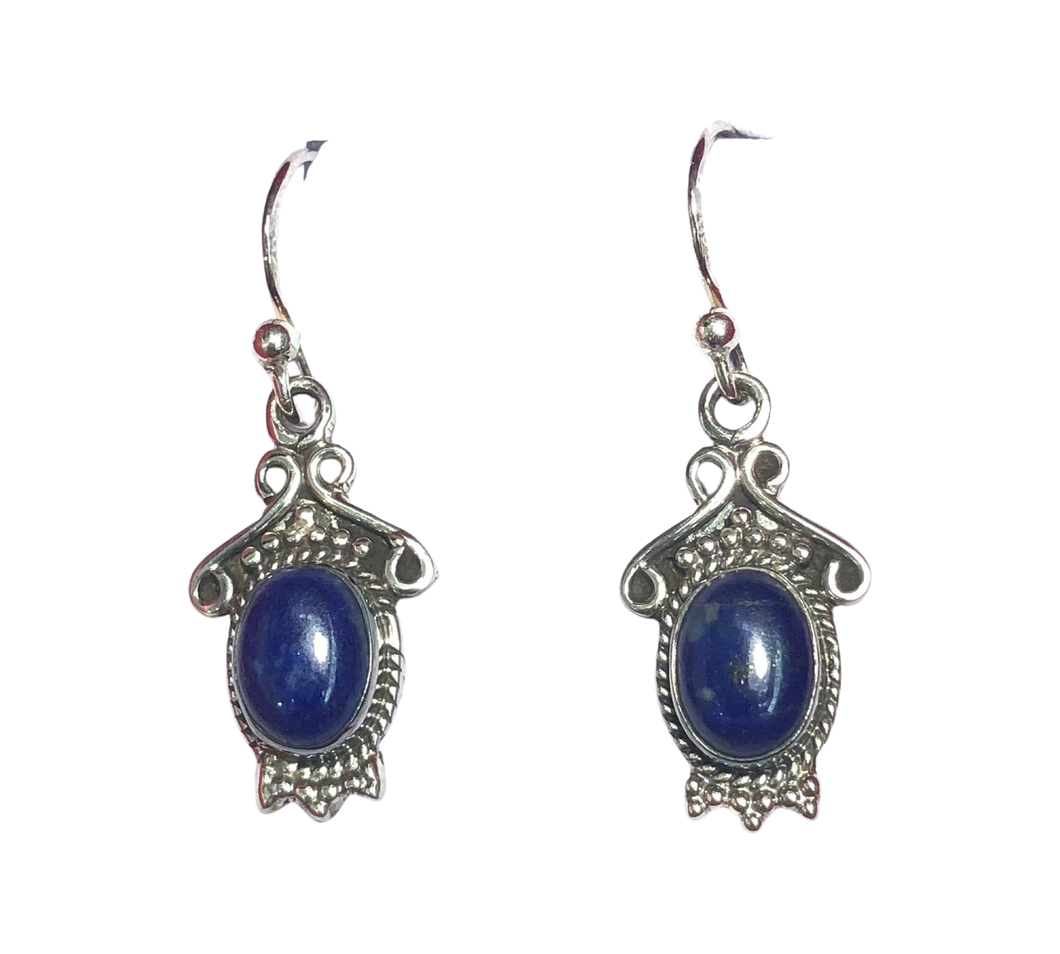 Lapis Lazuli Sterling Silver Earrings (EE92)